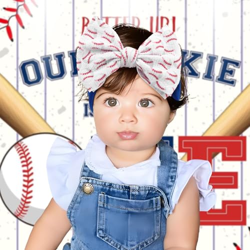 YanJie 6 Baseball Bow Headband for Girls