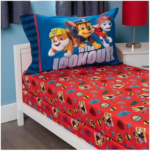 Paw Patrol Sheet Set - Red Toddler Bed or Crib