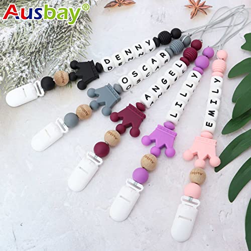 Personalized Pacifier Clip with Name for Boy or Girl