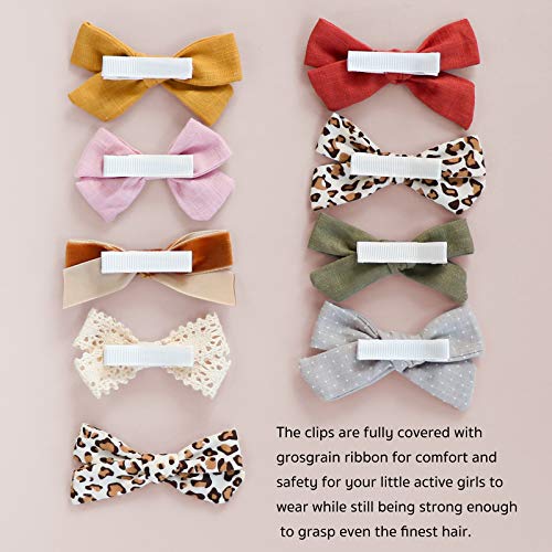 16 Piece Baby Girl Hair Bow Clips Barrettes Set