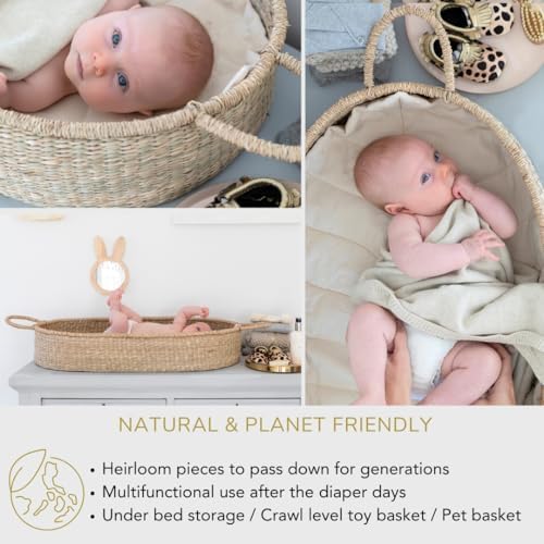 Premium Baby Changing Basket with High Sides Liner