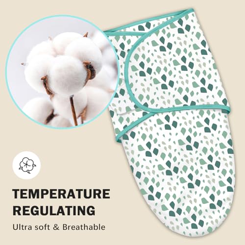 Cute Castle 3-Pack Baby Sleep Sacks - Newborn Swaddle Blankets - Green