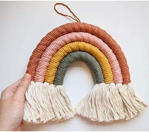 EBINGMIMA Rainbow Macrame Wall Hanging Decor