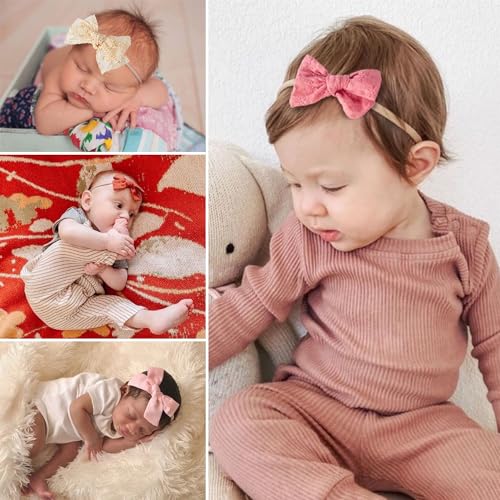 VISBL Baby Girl Headbands and Bows Set 1