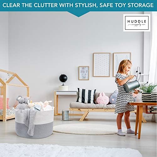XXXL Woven Blanket Basket 2PCs for Storage
