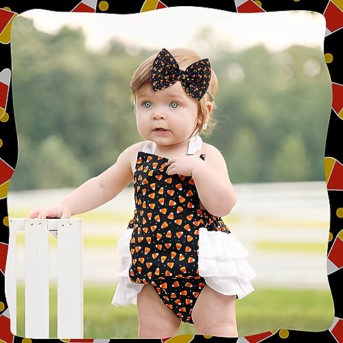 YanJie 4 Pack Halloween Baby Girl Bows Headbands