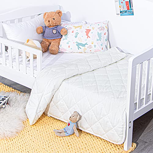 NTBAY Toddler Comforter Lightweight Warm Quilted Blanket 39x47 Inches