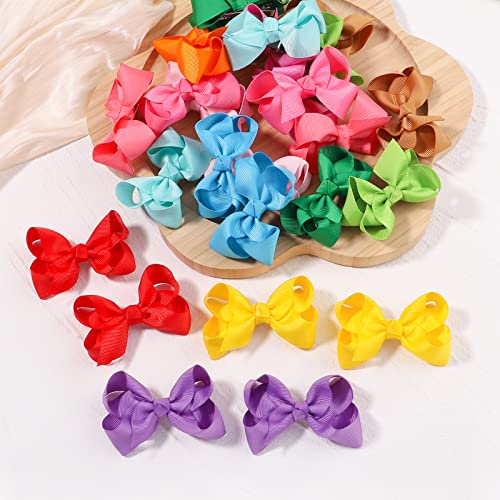 80PCS 3Inch Hair Bows for Girls with Alligator Clips
