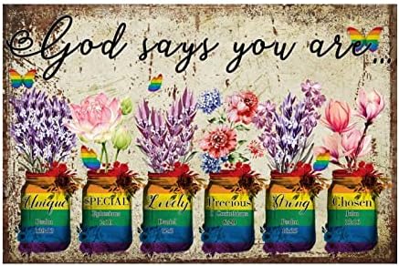 God Says You Are Unique Wall Sticker 18 Inch 1