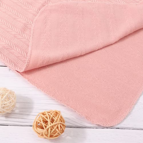 DRESHOW BQUBO Baby Swaddle Set 4PCS with Hat and Bow