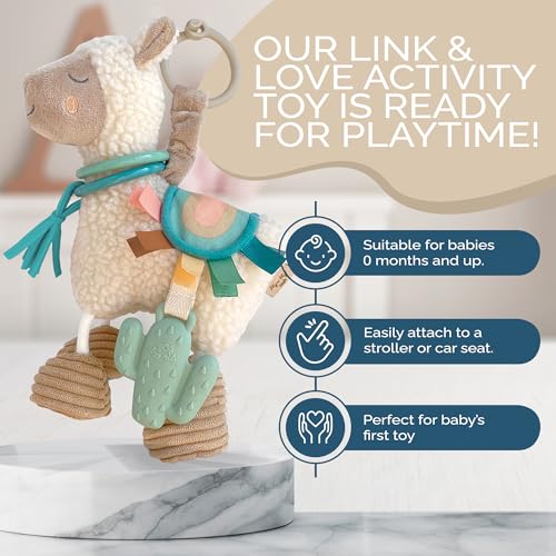 Itzy Ritzy Link Love Toy for Stroller or Car Seat Llama