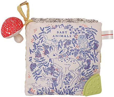 Deer One Soft Activity Crinkle Book with Squeaker and Mirror