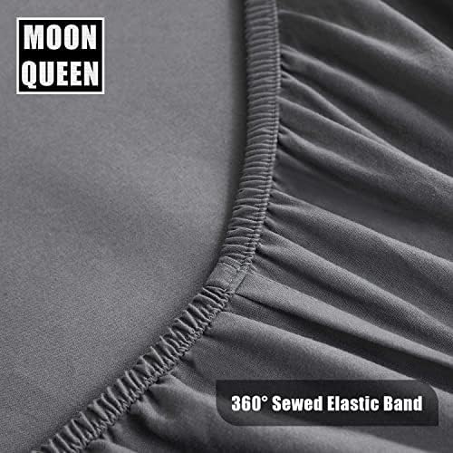 MOONQUEEN 2-Pack Breathable Microfiber Crib Sheets