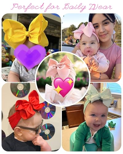 doboi 20pcs Baby Girls Bows Headbands