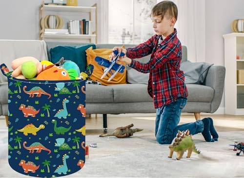 197 Inch Dinosaur Laundry Basket with Handles