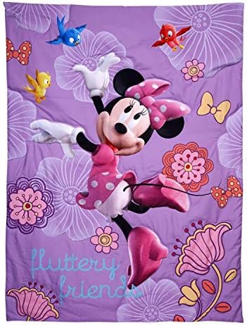 Disney Minnies 4-Piece Toddler Bedding Set Lavender