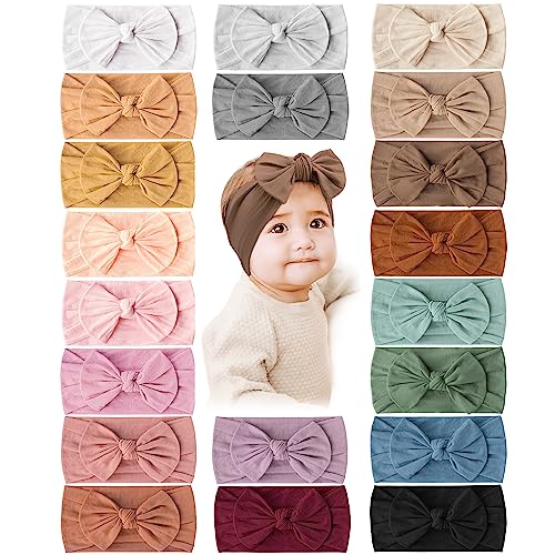Prohouse 20PCS Baby Nylon Headbands in 20 Colors