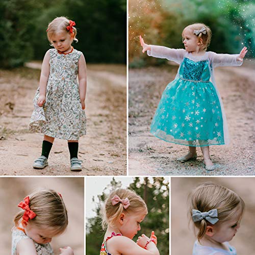 16 Piece Baby Girl Hair Bow Clips Barrettes Set