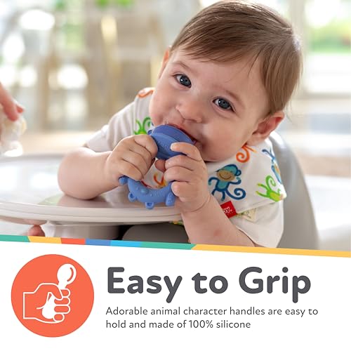 Nuby Silicone Nibbler Feeder - Yellow Giraffe 10 Months