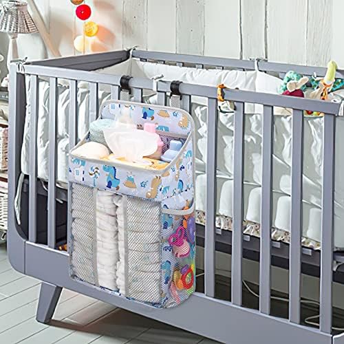 Accmor Hanging Diaper Caddy Organizer for Crib White