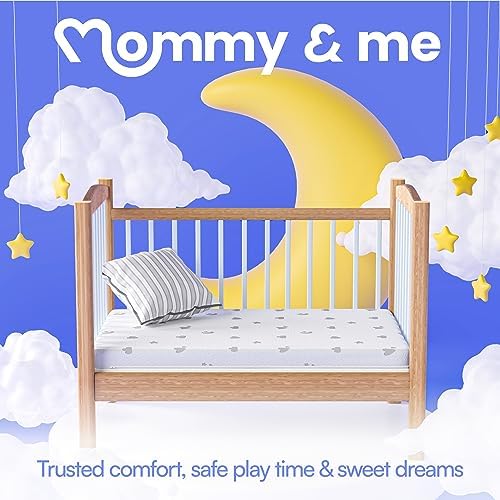 Mommy Me Pack Play Mattress Pad with Waterproof Cover
