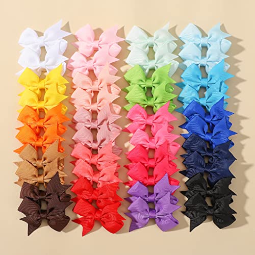 YHXX YLEN 40PCS 2 Inch Baby Hair Clips Bows