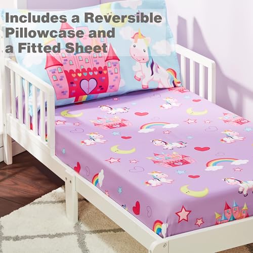 EVERYDAY KIDS Unicorn Dreams Toddler Sheet Set