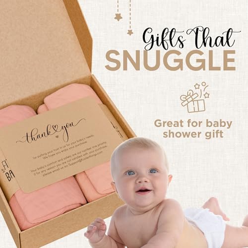 KoolerThings Organic Muslin Crib Sheets - 52x28 2 Pack Pink Light Pink