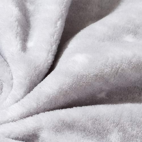 CREVENT 30X40 Fluffy Warm Baby Blanket for Boys - Grey Cloud