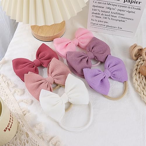 YanJie Baby Girls Headbands 10PCS 45 Inch Bow Hair Accessories