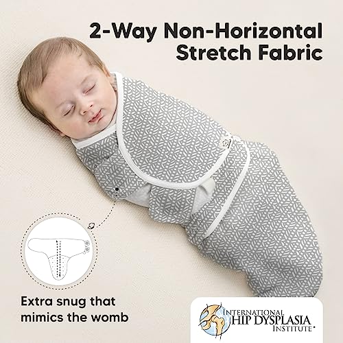 KeaBabies 3-Pack Organic Sleep Sacks for Newborns 0-3 Months