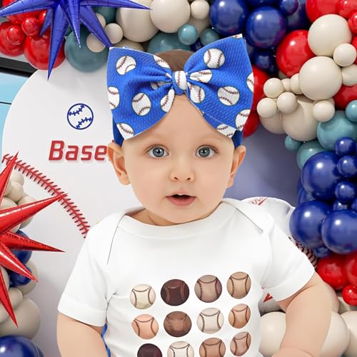 YanJie 6 Baseball Bow Headband for Girls