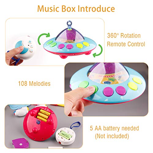 Mini Tudou Musical Crib Mobile with Lights and 108 Melodies 1