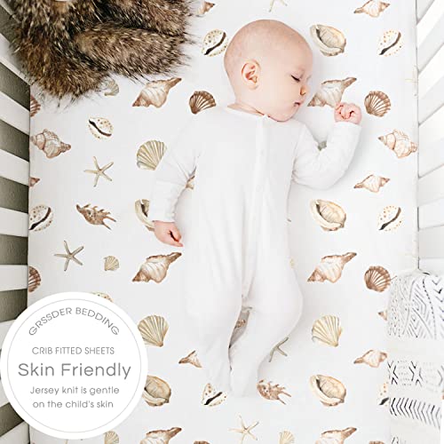 GRSSDER Stretchy Ultra Soft Crib Sheets Set of 2