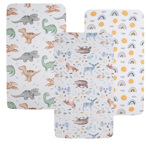 Tontukatu Pack N Play Fitted Sheet Set 3 Pack