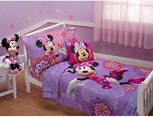 Disney Minnies 4-Piece Toddler Bedding Set Lavender