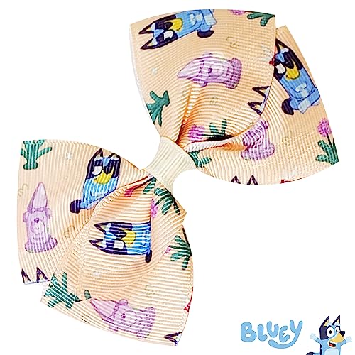 LUV HER Bluey Hair Bows 7pcs Set for Girls