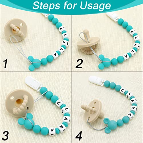 Panny Mody Pacifier Clip with Name and Mouse Head Design