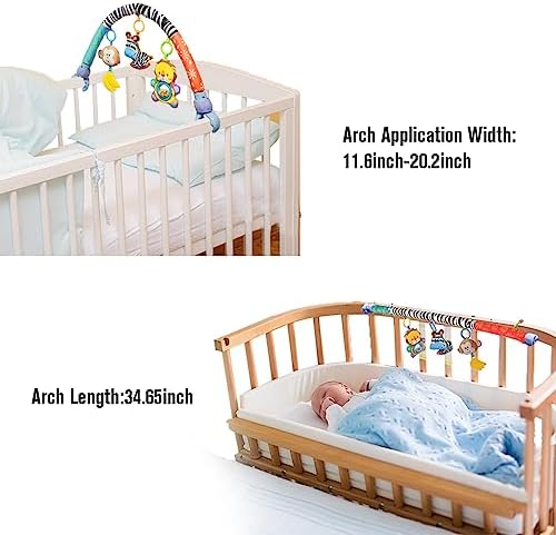 Willway Adjustable Baby Travel Play Arch with Musical Toys