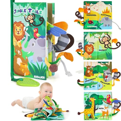BBWOO Baby Book Toy for 0-6 Months Tummy Time