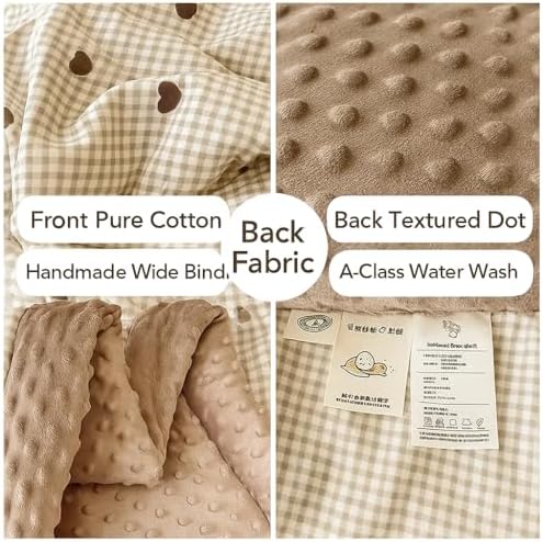 Baby Grade Cotton Quilt with Heart Pattern