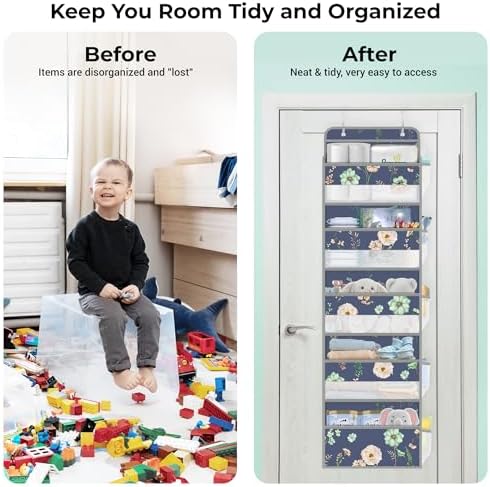 Clastyle 5-Tier Door Hanging Storage Organize Clothes Diapers Toys
