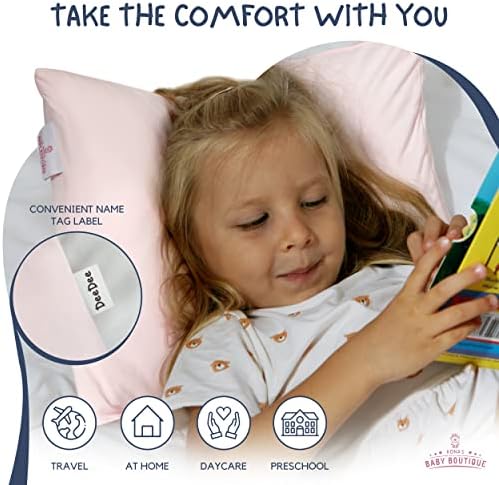 Konas Perfect Pink Toddler Pillow - 13x18 Inch - Ages 2-3