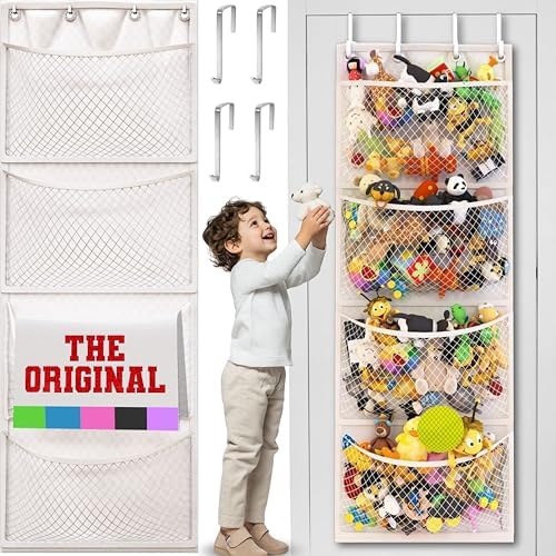 Honeyera Stuffed Animal Storage - Over Door Organizer for Toys