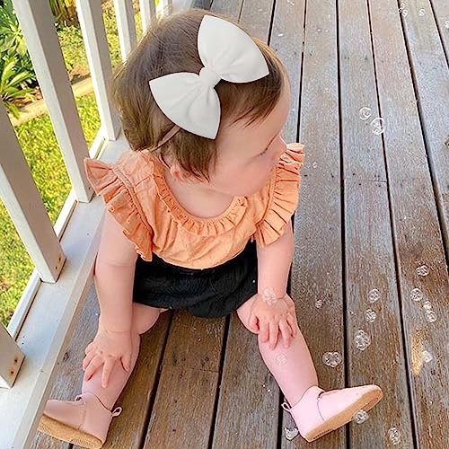 YanJie 45 Nylon Bow Headbands for Baby Girls - 10 Pieces