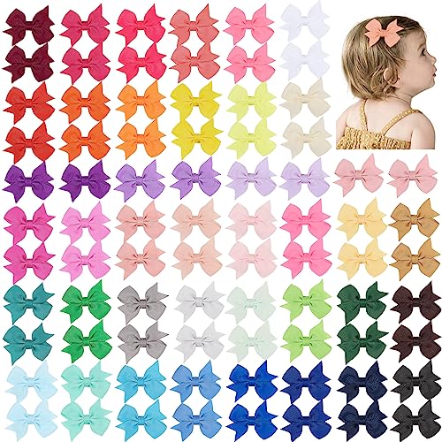 80PCS 2 Inch Baby Hair Bows Clips for Girls