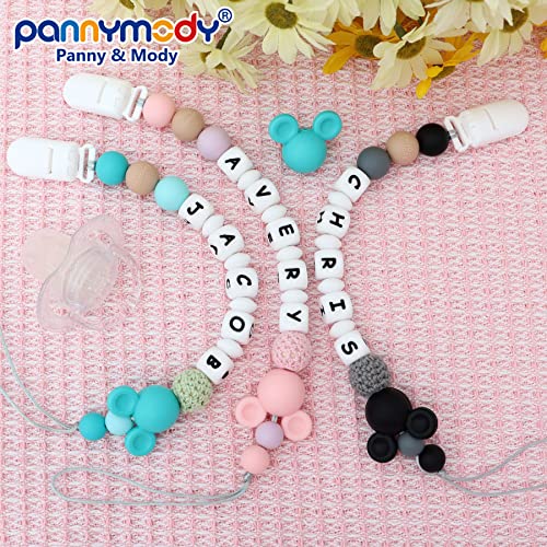 Panny Mody Personalized Pacifier Clip with Name