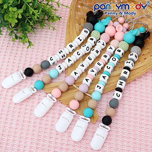 Panny Mody Personalized Pacifier Clip with Name