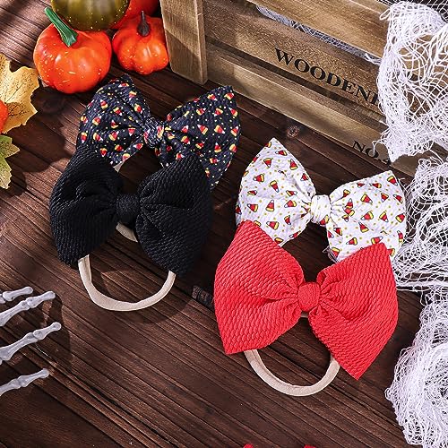 YanJie 4 Pack Halloween Baby Girl Bows Headbands