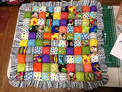 Handmade iSpy Rainbow Bubble Quilt Play Mat